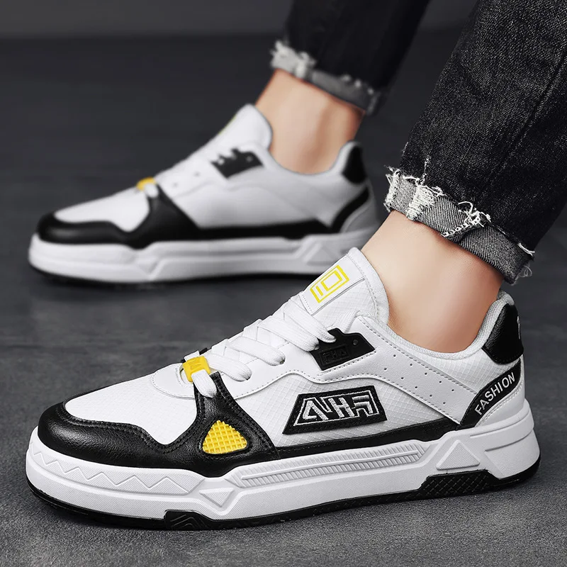 

Spring Summer New Style Men Board Shoes Lace Up Korean-style Versatile Fashion Men Shoes Sneakers Casual Sports Shoes for Men
