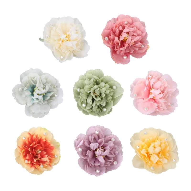 

Chinese Style Peony Flower Hairpin Spring Travel Girl Headwear Ponytail Hair Pin D5QB