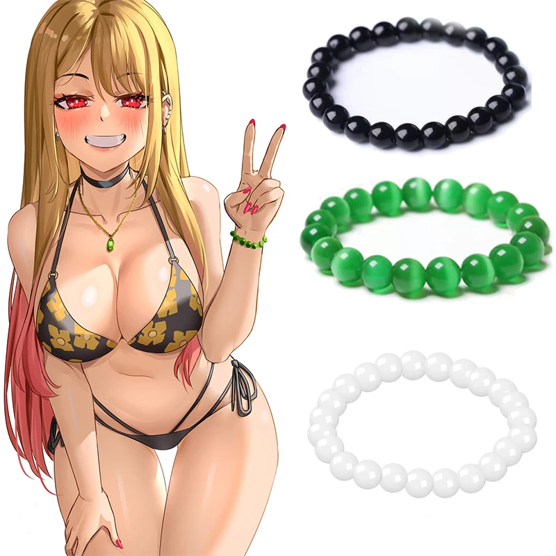 

Anime My Dress Up Darling Bead Bracelet Kitagawa Marin Natural Stone Bracelets for Men Women Cosplay Jewelry Gifts