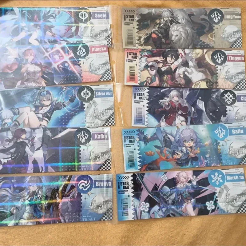Honkai: Звездный планка билет Светлячок стоящая живопись HD лазерная бумага