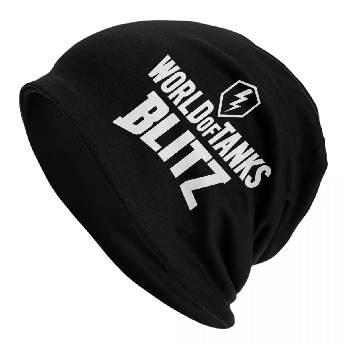 Теплая вязаная шапка с логотипом World Of Tanks Blitz модная шапка-капот осенне-зимние
