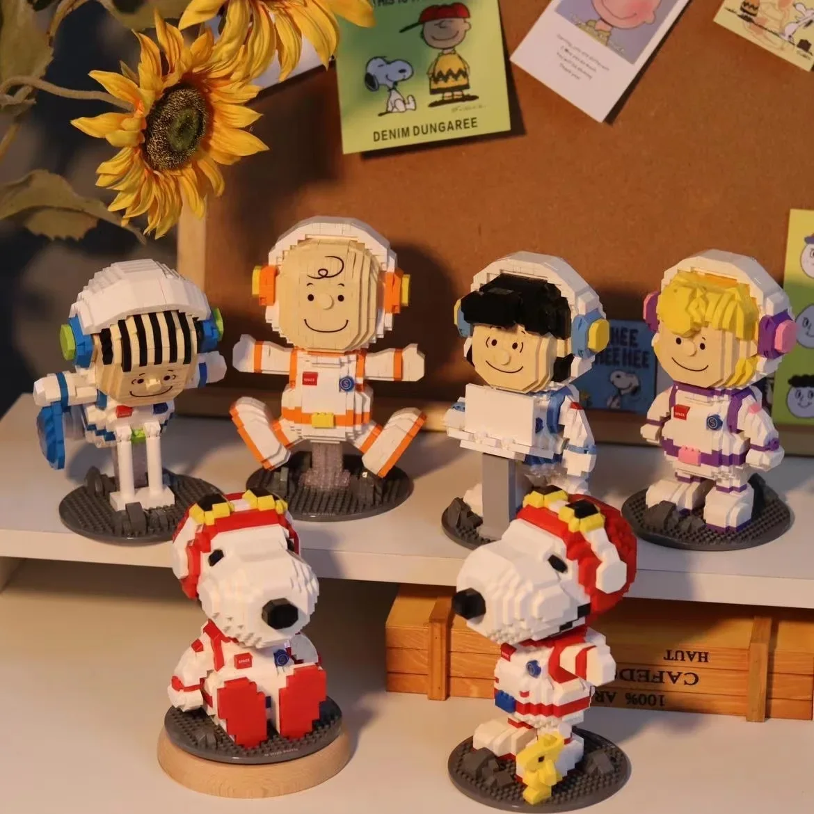 Фигурка Снупи Строительные Блоки Микрозапчасти Игрушки Кухонные Уборы