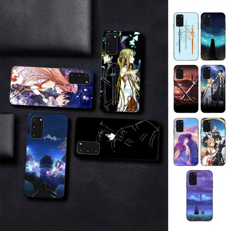 

BANDAI Sword Art Online SAO Anime Phone Case for Samsung S10 21 20 9 8 plus lite S20 UlTRA 7edge