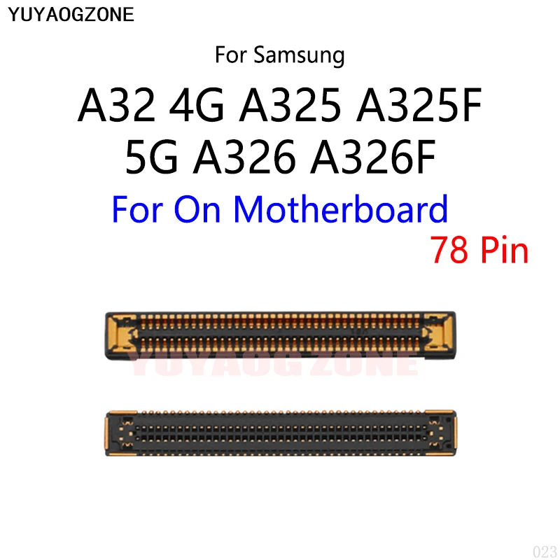 10 шт./лот для Samsung Galaxy A32 4G A325 A325F 5G A326 A326F, ЖК-дисплей, экран FPC, коннектор, порт на материнской плате/гибкий кабель
