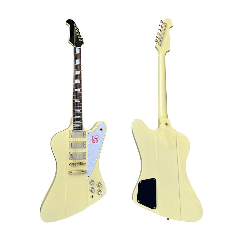 Классическая электрическая гитара Firebird изготовлена из массива красного дерева