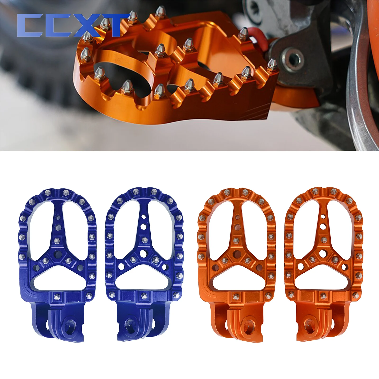 

Motorcycle CNC Foot Pegs Foot Rests For Husqvarna TC65 TC85 TC125 FC250-450 TC250 FE TE 150-501 2014-2018 701 Super Moto 16-21
