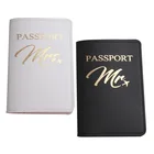 Обложка для паспорта с вышивкой и надписью Mrs