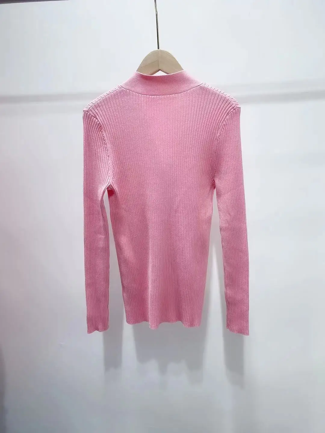 

Women Slim Fit Sweater Single Breasted Long Sleeve V-Neck Knitted Cardigan