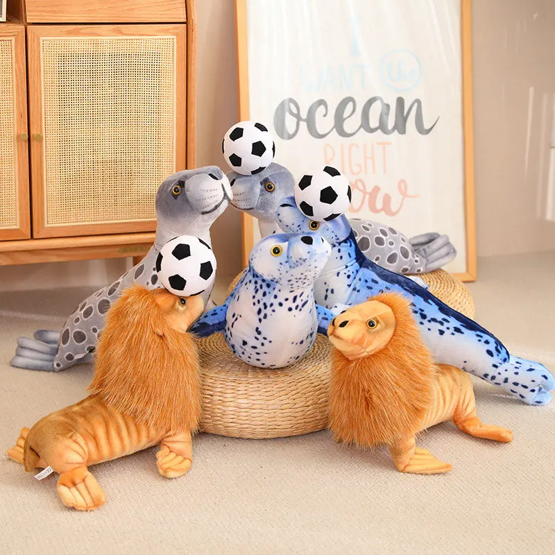 

Игрушки 37/53 см с милыми котиками и искусственными игрушками, набитая мячом, мягкая имитация инфауны, забавный подарок для детского декора