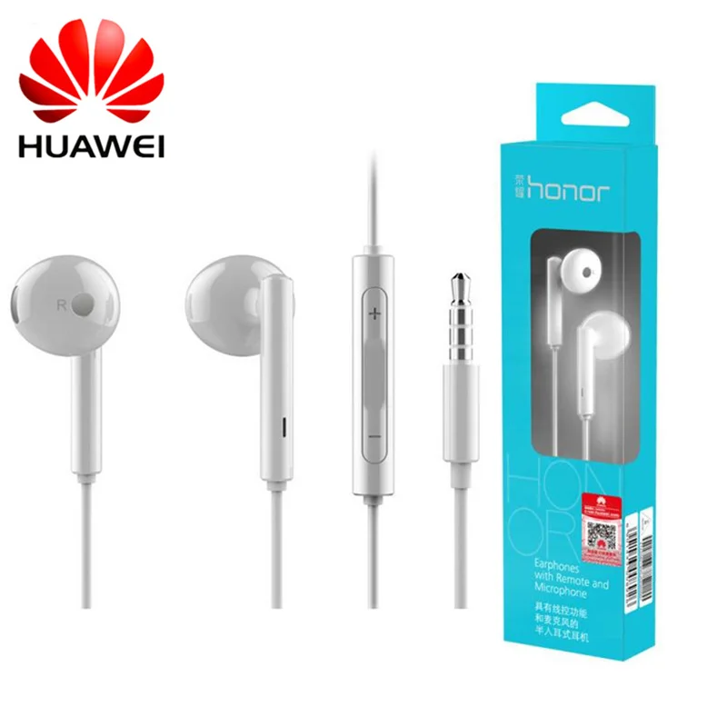 100% оригинальная гарнитура Huawei Honor AM115 с микрофоном и дистанционным управлением