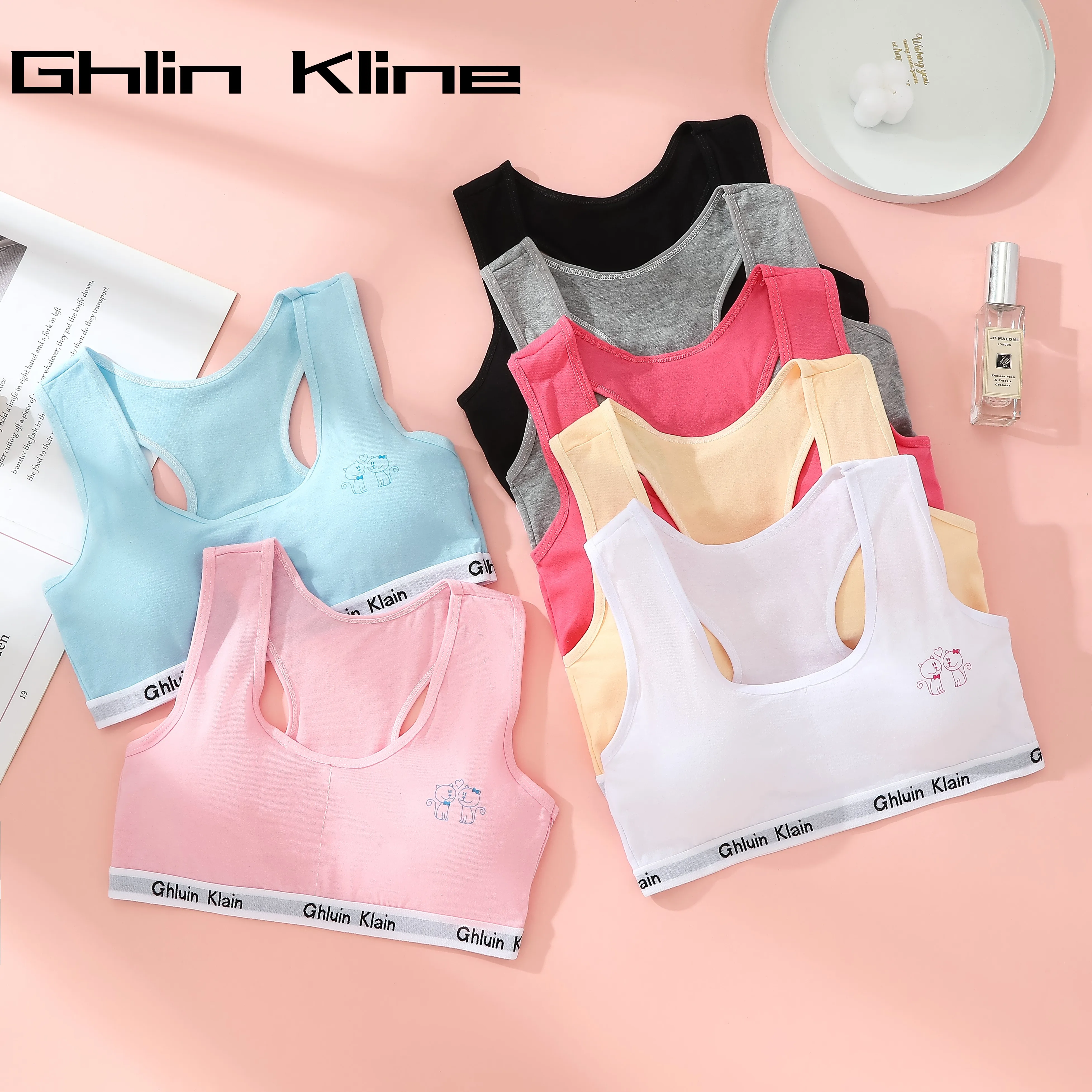 

Teen Bra Girl Vest Cotton Trendy Training Bra Underwear for Teenage Girl's Sport Bra Kids Underwear Puberty Clothing
