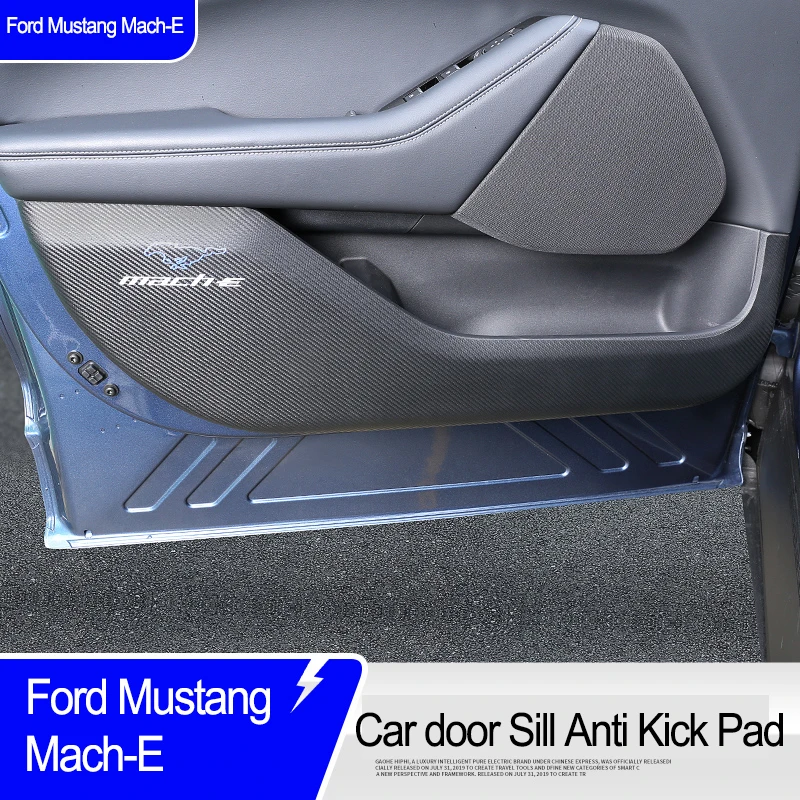 

Car door Sill Anti Kick Pad Protection Side Edge Film Protector Stickers For Ford Mustang Mach-E 4pcs Auto Car Accessories