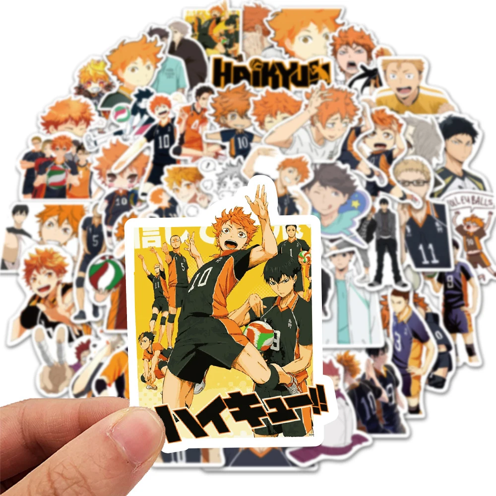 10/30/50/100 шт. крутой Классический Аниме Haikyuu! Наклейки Hinata Shoyo мультяшный детский