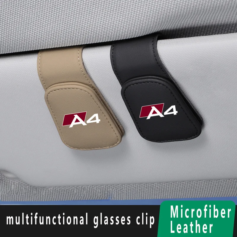

Car Eyeglass Holder Glasses Storage Clip for Audi A4 Car Sunglasses Holder Auto Multifunction Interior Organize Accessories