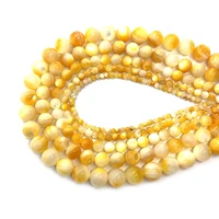 delicate natural shell round beads 3 12mm boutique mother of pearl charm jewelry diy necklace earrings bracelet accessories