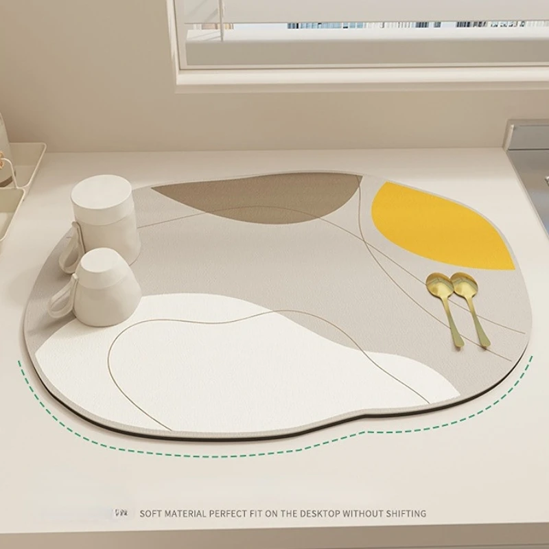 

Одноразовый сливной коврик для кухни, мультяшный грязеотталкивающий коврик с диатомом, кухонная посуда, Впитывающий Коврик, изоляционный к...