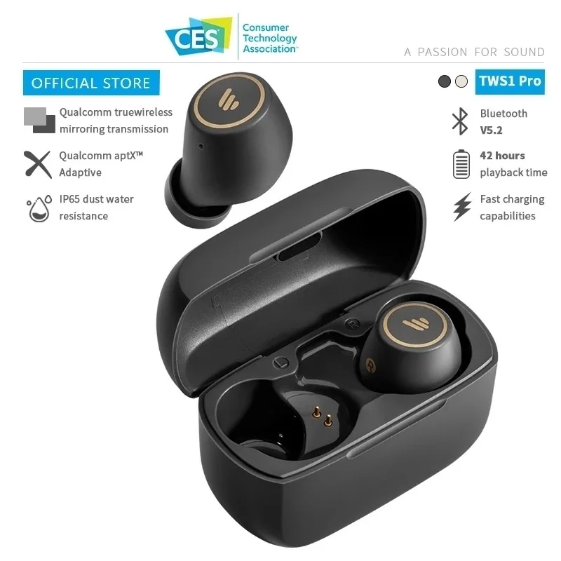 

TWS-наушники EDIFIER TWS1 Pro с поддержкой Bluetooth 5,0 и быстрой зарядки