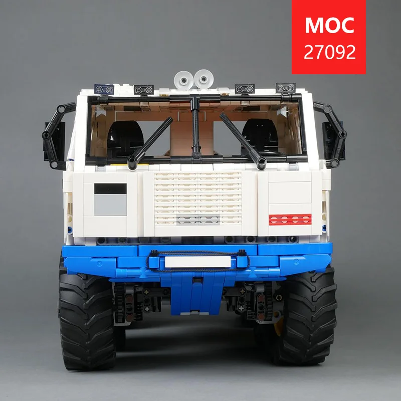 Фото Лучший выбор: Модель внедорожного буксировочного грузовика MOC-27092 8x8, 3599 деталей, технический конструктор, креативные модные игрушки, праздничные подарки №3