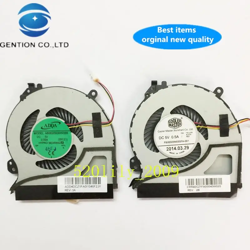 

1pcs 100% orginal new best quality AB06505HX050300 Fan 00CZ1 Notebook Fan ADD4DCZ1FA0
