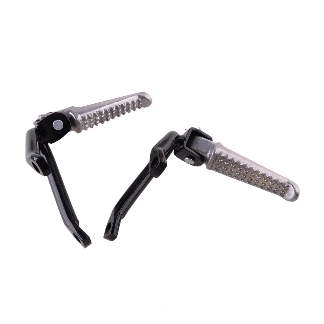

2Pcs Motorcycle Rear Left & Right Passenger Foot Peg Pedal Pad Bracket Side Stand Support Refit Parts