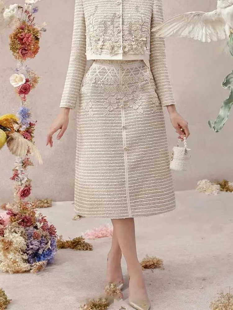 DEAT Элегантный комплект из 2 предметов с 3D цветком контрастного цвета короткий топ