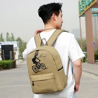 thickened canvas backpack mens sports trend brand design campus students 40 l large capacity leisure travel ladies backpack