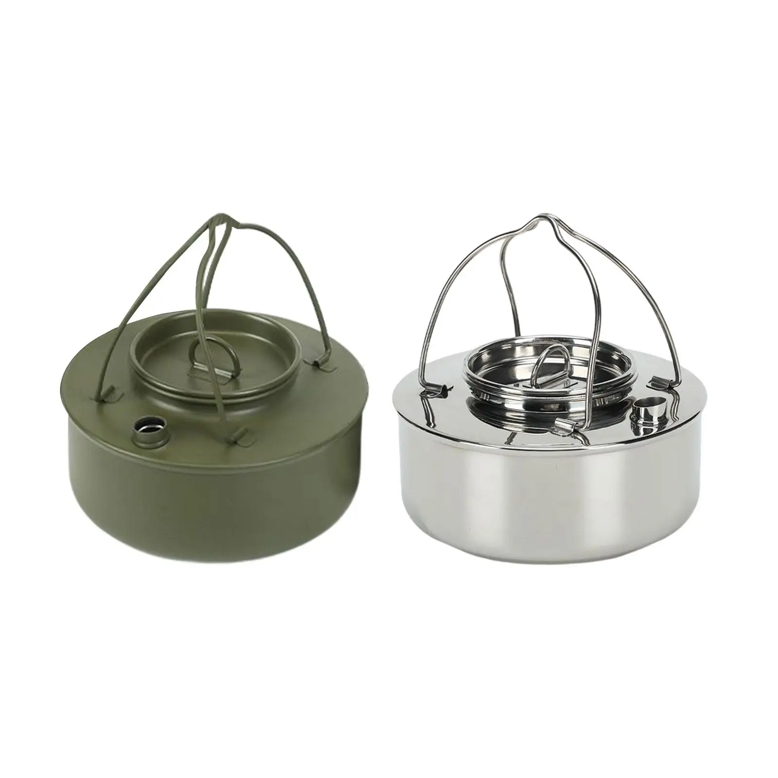 

Portable Camping Kettle Teapot Camping Cookware Water Boiler Outdoor Kettle for Picnic Travel Backpacking Camping Hiking