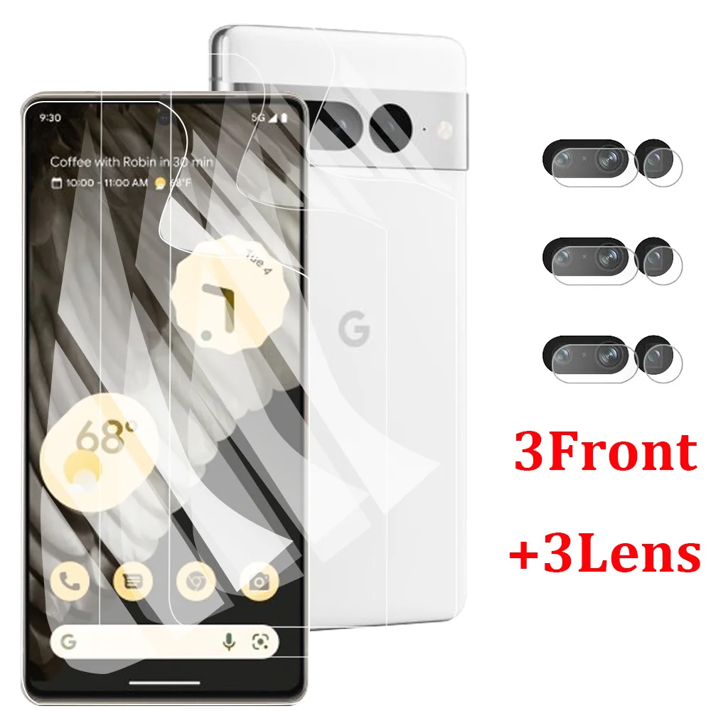 

For Pixel 7 Pro Hydrogel Film For Google Pixel 7a 7 Pro Screen Protector Google Pixel 6 Pro 6Pro 7Pro Full Cover Soft Not Glass Pixel6 Lens Camera Pixel6a Filme Hidrogel Pixel7 Film Pixel7Pro Protector de Pantalla