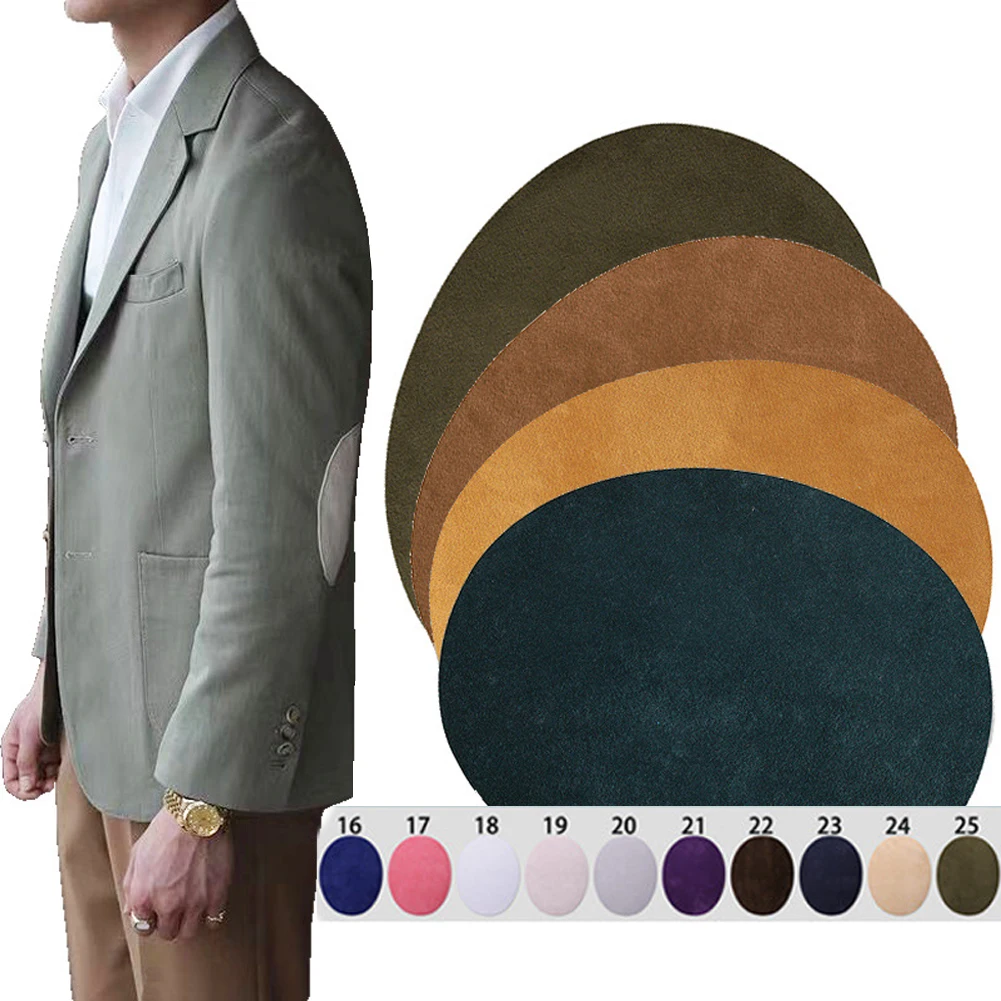

Multicolor Suede Fabric Patch Iron On Patches Repair Elbow Knee Small Patches For Clothes Jean Pants Stickers Sewing Accessories