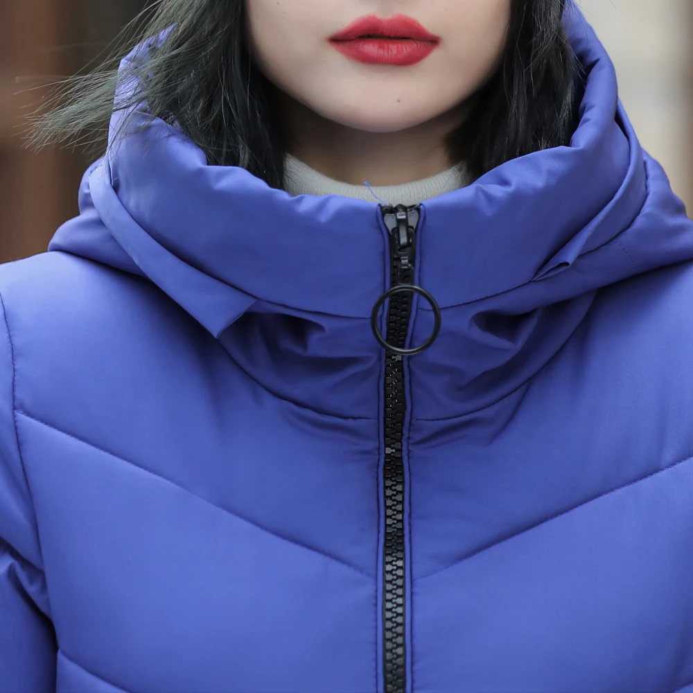New Fashion Causal Parkas For Women Thick Coats With Hood Warm Winter Long Printing Jackets 2022 Women Clothing