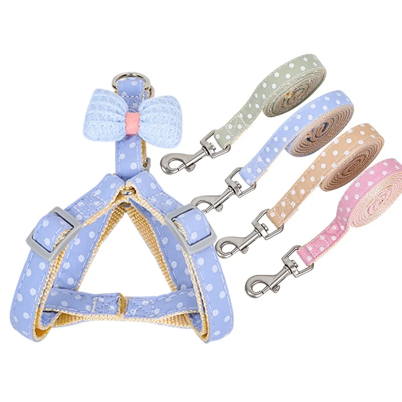 

Hot Selling Custom Pet Dog Harness Reversible Harness Dog And Leash Set For Small Medium Dogs Cats