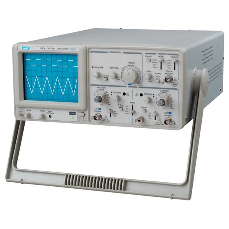 

MOS-620CF 6 Digit Frequency Counter 20MHz Analog Dual Trace oscilloscope