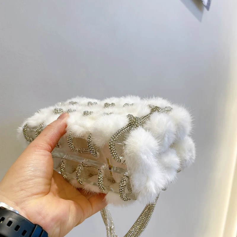 Женские плюшевые вечерние сумки для женщин Роскошные Дизайнерские Сумочки