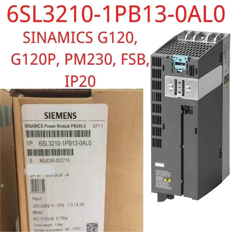 

Новый новый модуль питания SINAMICS 6SL3210-1PB13-0AL 0 с встроенным фильтром класса А и измельчителем для торможения 200-24