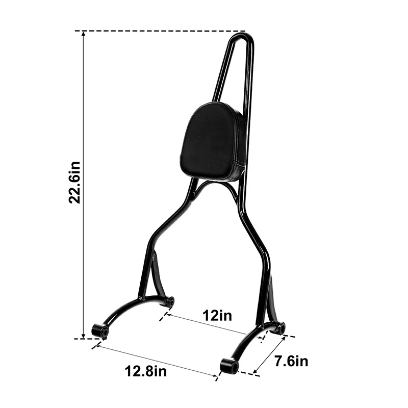 Мотоциклетное воздушное крыло задний кронштейн для спинки пассажира Harley Sportster XL