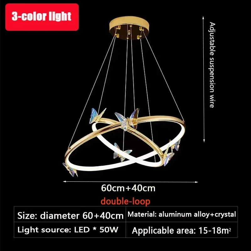 

Золотая LED люстра JIANKEXING