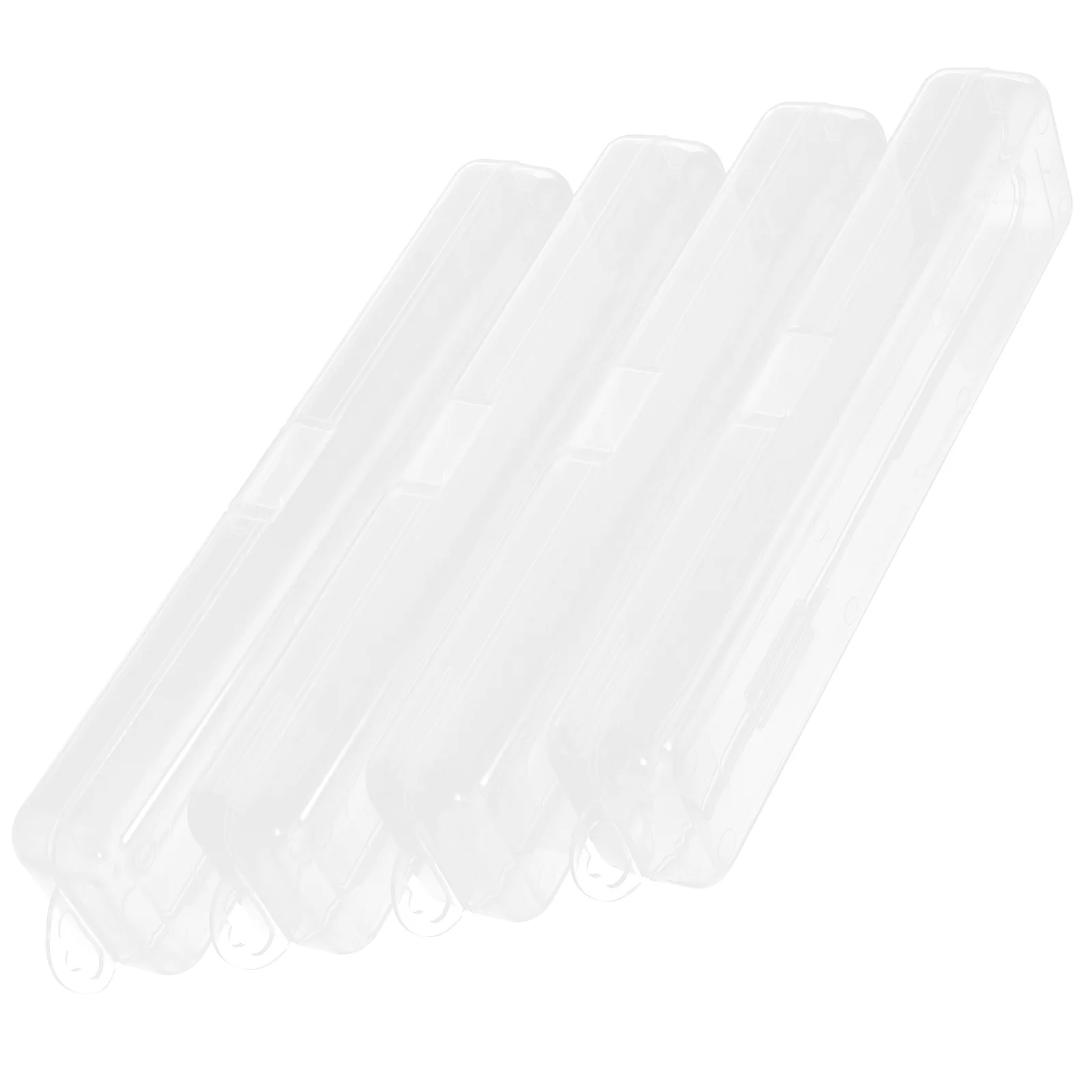 

Drinking Straw Dispensers Travel Case Clear Plastic Straws Small Storage Containers