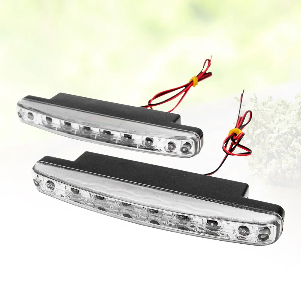 

1 Set of Headlight Bulb 12V Bright 2x8 LEDs Durable Professional Housing Beam Bulb