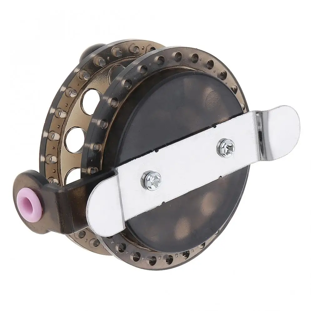 Прозрачная черная катушка для ловли нахлыстом диаметр 60 мм колесо подледной