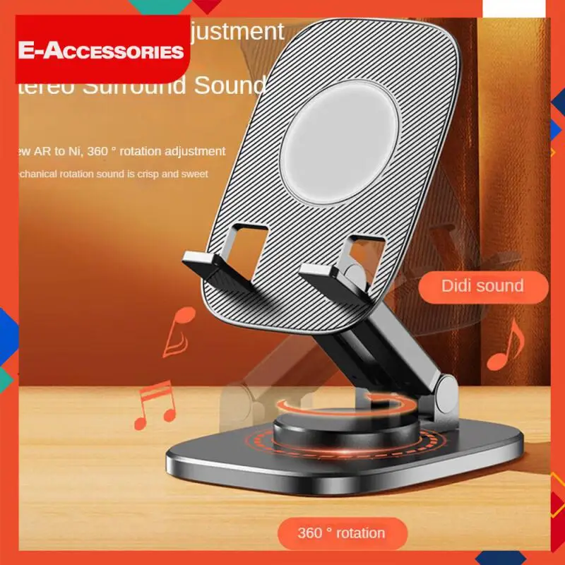 

Applicable For 4-7.2 Inch Mobile Phone/tablet Desktop Metal Phablet Stand Abs Plastic Thick Non-slip Silicone Etc Lazy Stand