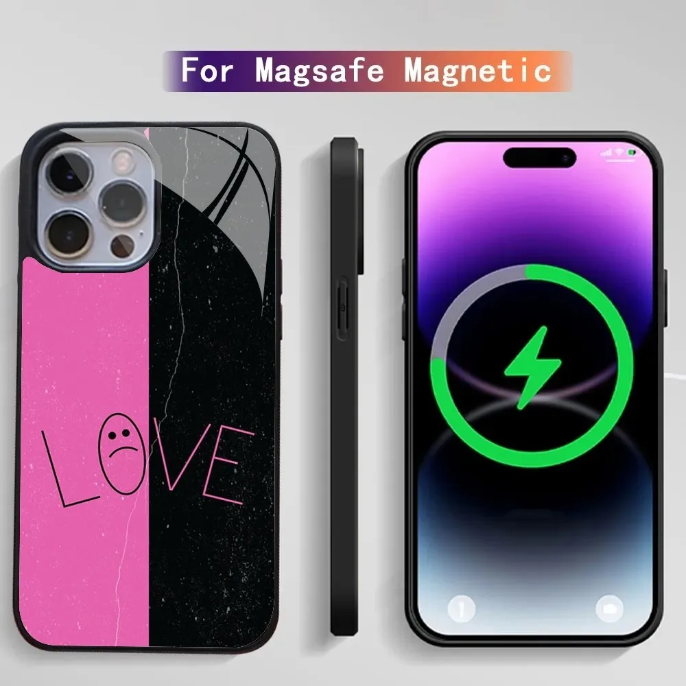 Чехол для телефона с американским рэпером Lil Peep-LP iPhone зеркальная пленка полным