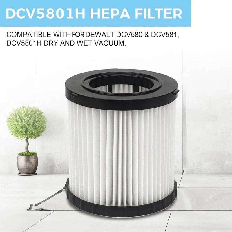 3 шт. DCV5801H вакуумный фильтр Hepa для Dewalt Shop Vac DCV580 DCV581H вакуумные картриджные фильтры