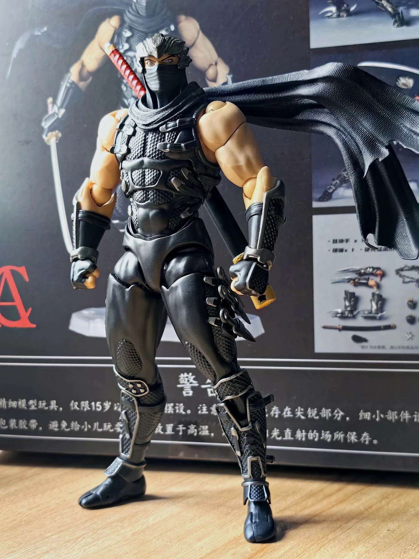 Фото В наличии: Коллекционная фигурка AC Factory Toys Ninja Gaiden Ryu Hayabusa Ko Kaiyodo Revoltech, модель для декора, игрушка, подарок №3