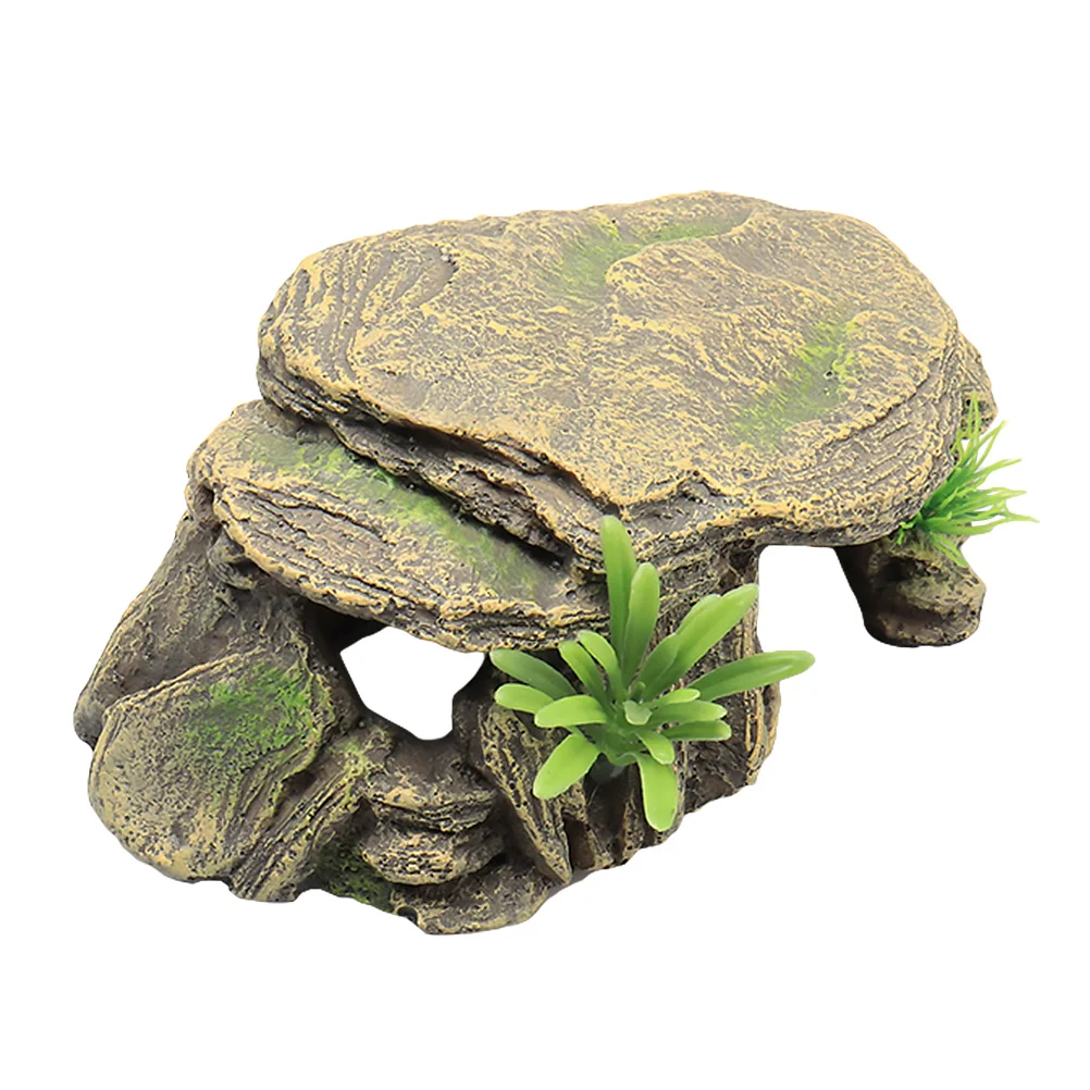 

Fish Tank Landscaping Decoration Resin Ornament Aquarium Landscape Simulation Terrace Turtle Reptile