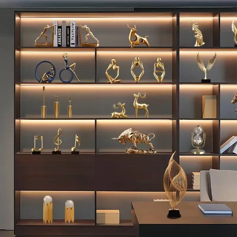 Скандинавская статуя из абстрактной смолы настольные украшения скульптура