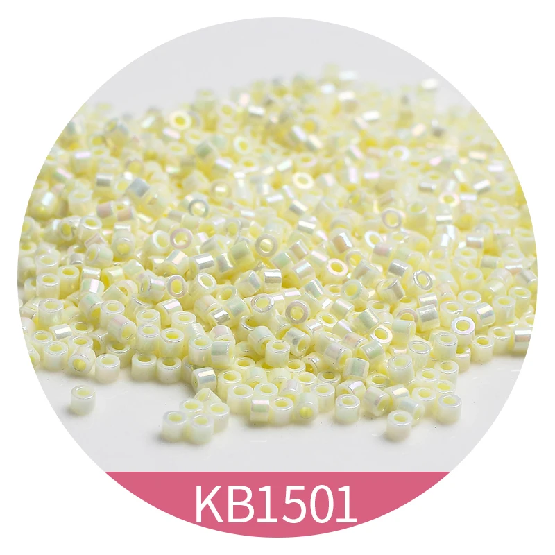 Стеклянные бусины 2 мм 10/0 AB непрозрачные японские бусины-разделители для