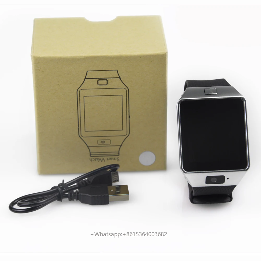 Фото Умные часы DZ09 Professional SmartWatch 2G с SIM-картой, камерой, водонепроницаемые, GSM-телефон, смарт-часы с камерой и слотом для SIM-карты №1