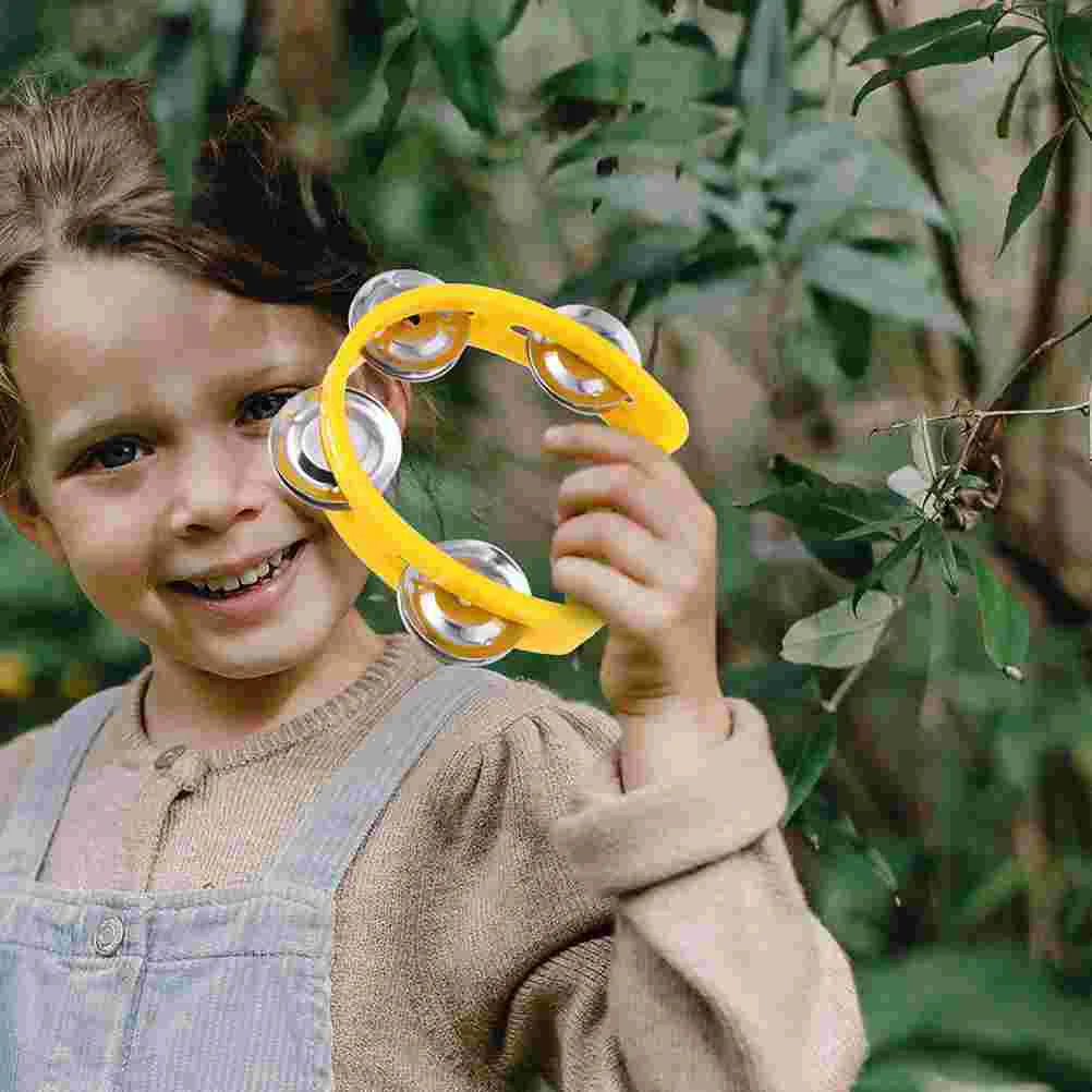 10 шт. нарисованный вручную двухрядный колокольчик детские музыкальные