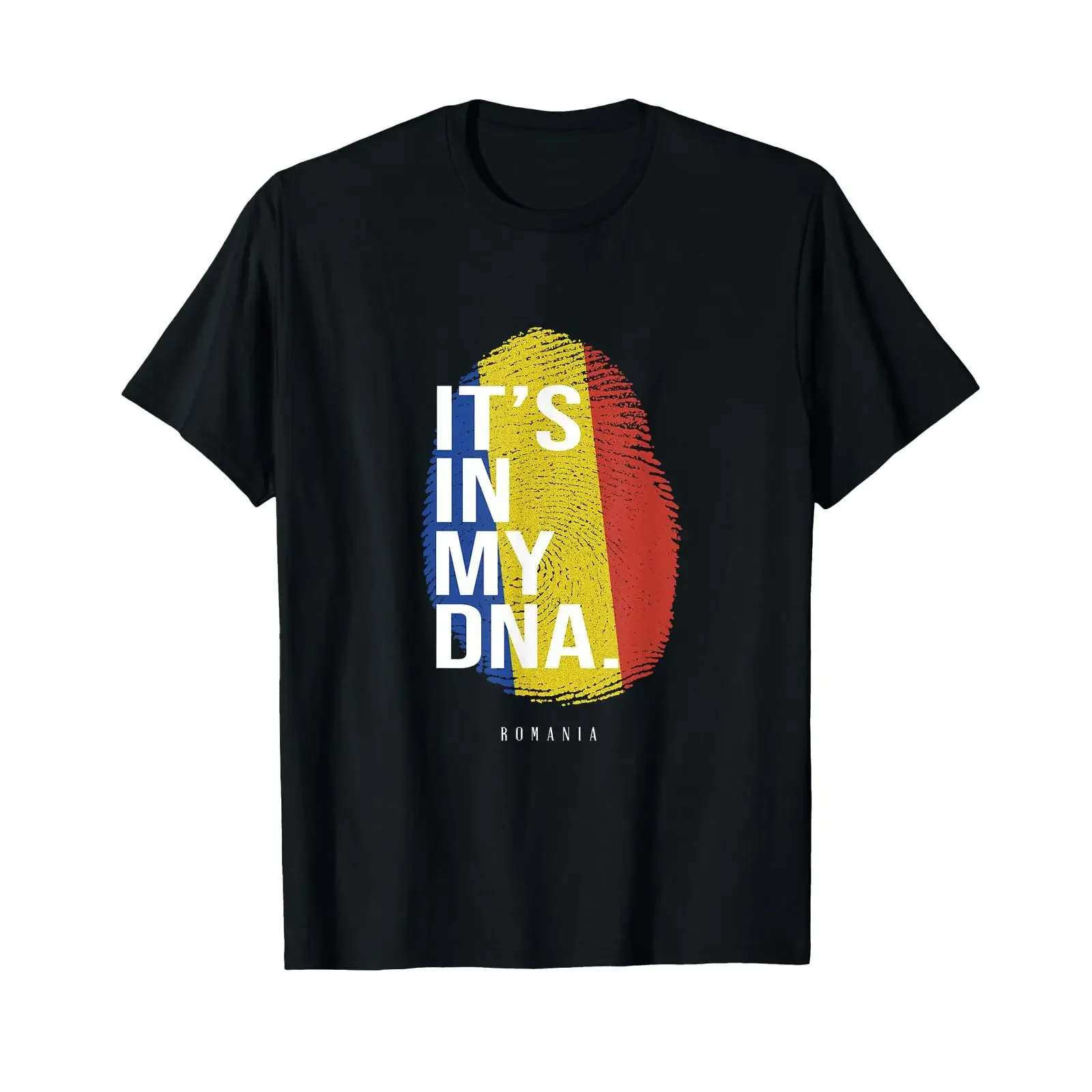Фото Футболка с немецким текстом «Es ist in meiner DNA», черная, винтажная, мягкая, эластичная, для повседневной носки, мужская. №1