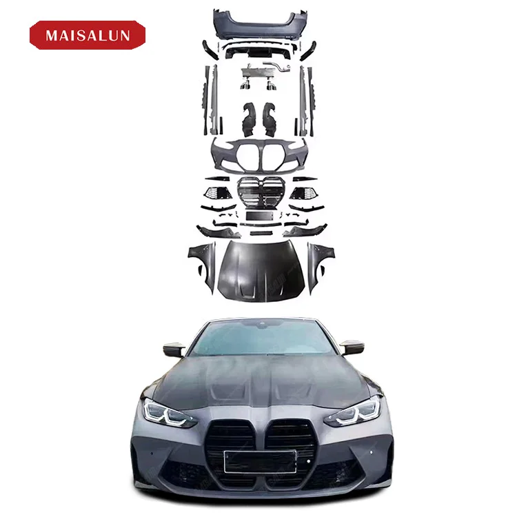 Высококачественный комплект кузова M4 широкого стиля для BMW 4 серии G22 G26 включает
